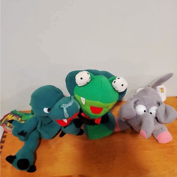 Vintage 1997 Meanies Plush. Entire series 1. Including the Lucky Bunny Rabbit. - Picture 3 of 15